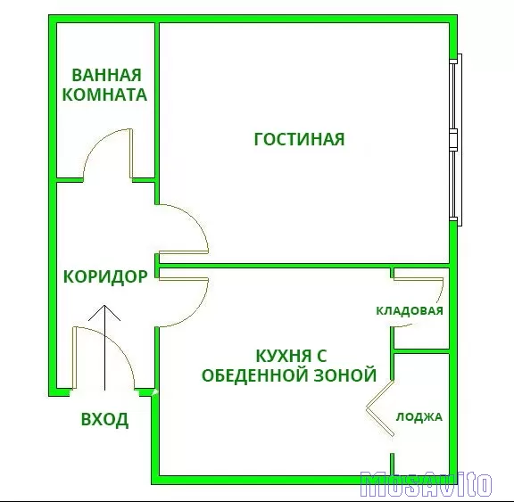ОДНОКОМНАТНАЯ КВАРТИРА, 33 м² Satelit, Novi Sad, Serbia