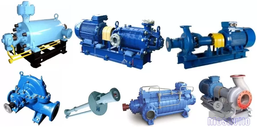 Насосы А1 3В, А2 3В, ВК, ВКС, Д, 1Д, К, КМ, 1К, КМН, КМХ, КсВ