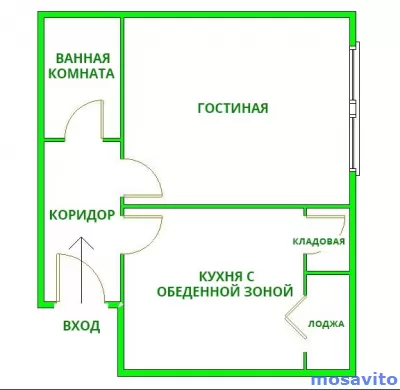 ОДНОКОМНАТНАЯ КВАРТИРА, 33 м² Satelit, Novi Sad, Serbia