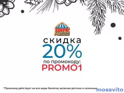 Цирк в Автово — скидка 20% по промокоду PROMO1